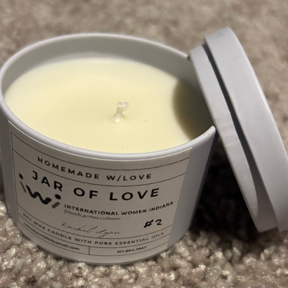 Natural Soy Wax Candle | Pure Essential oil ~Jar Of Love